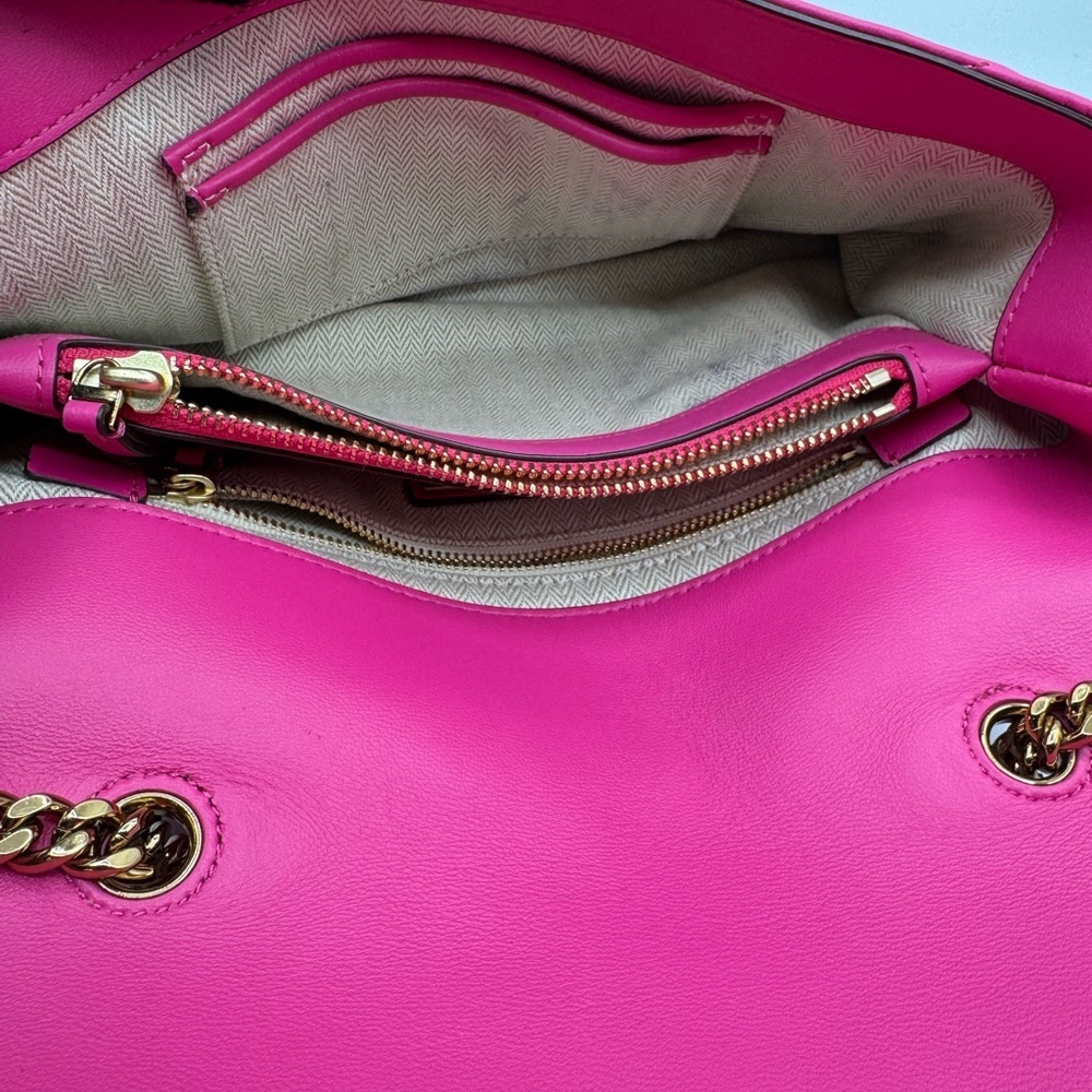 Tory Burch Pink Quilted Shoulder Bag | Good Condition - Picture 14 of 17